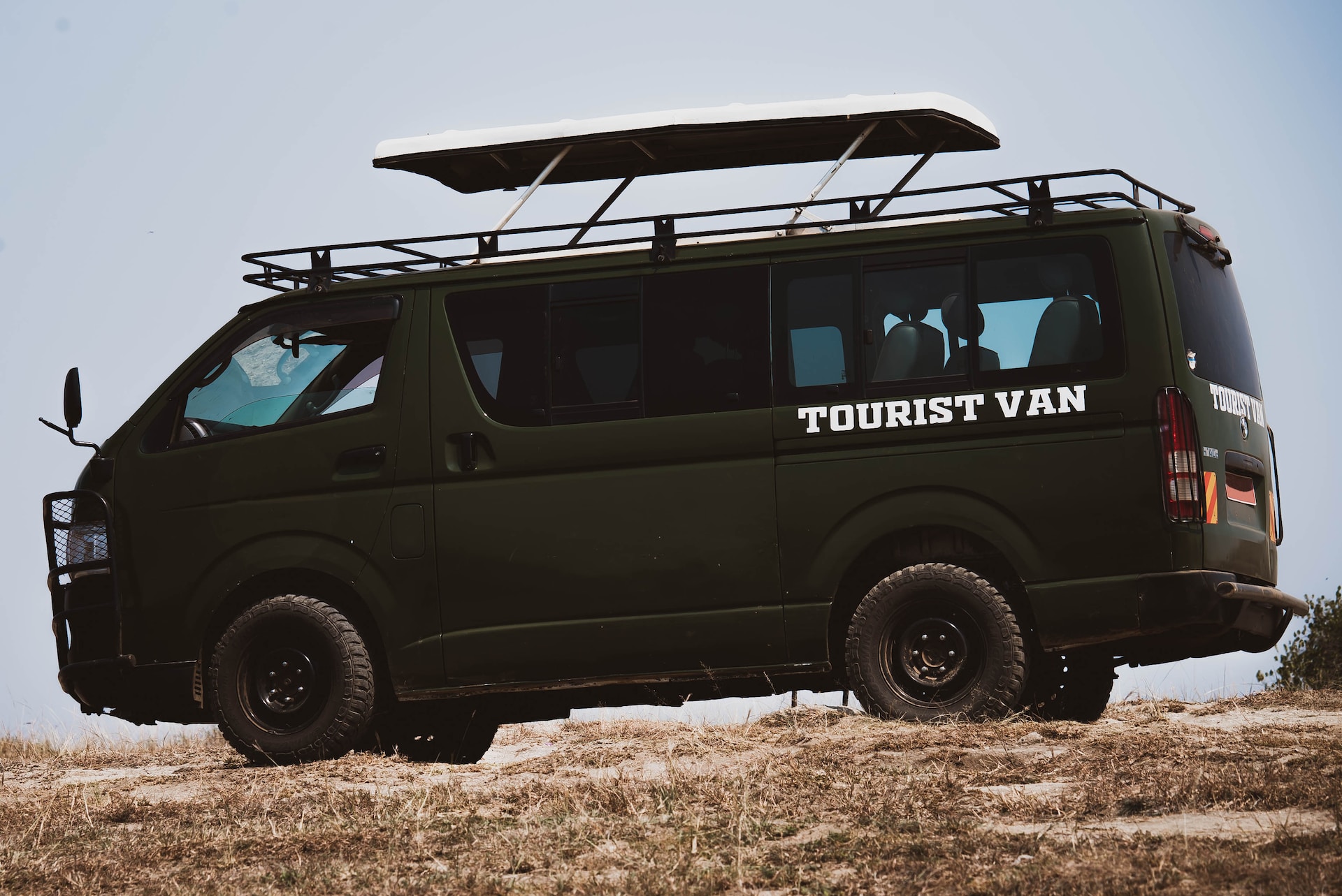 Tour-ready Toyota HiAce Tourist Van available for rental in Rwanda